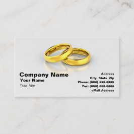 Guld- vigselringar visitkort