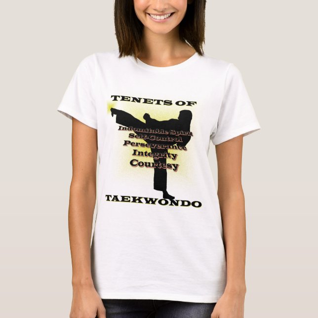 Guld- viktig för TKD-lärosatser Tee Shirt (Framsida)