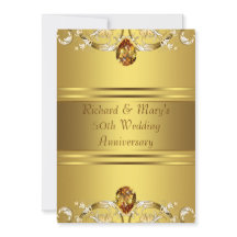 Guld Viktorianska Blommor Guld 50-årsjubileum