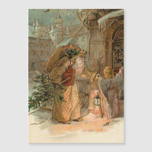 Guld Vintage Pappa jul och Angel
