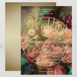 Guld Vintage Ro målat på gammal nederländsk Stil