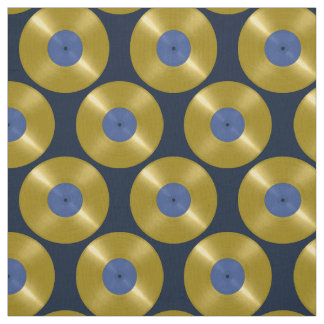 Guld Vinyl Record Album Tyg