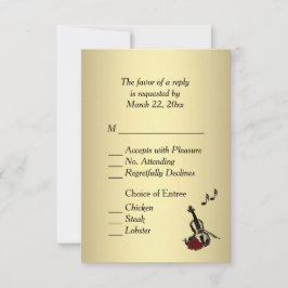 Guld Violin Music OSA med Entree Choices