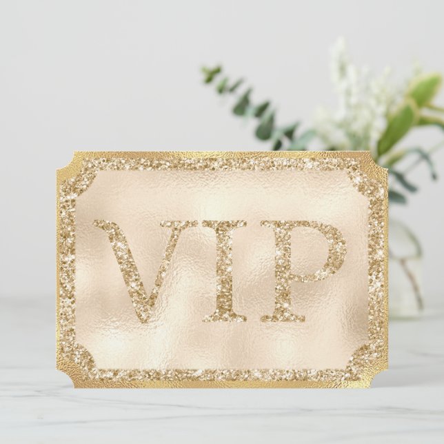 Guld VIP-biljett Inbjudningar (Stående Fram)