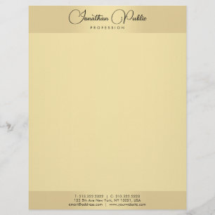 Guld: Visa malltypografi - modern minimalistisk Brevhuvud