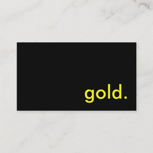 guld visitkort (Framsida)
