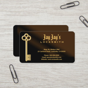 Guld- visitkortar för Locksmith för Visitkort