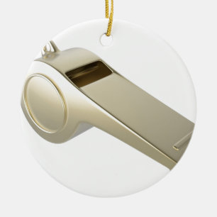 Guld- vissling julgransprydnad keramik