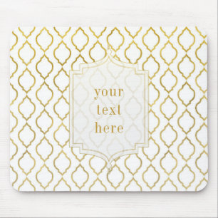 Guld & Vit Arabisk Marockansk Glam Elegant Musmatta