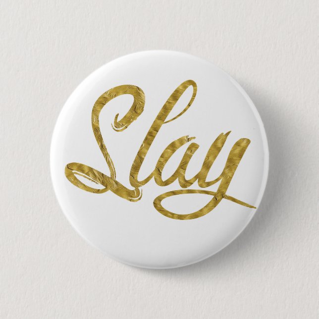 Guld & vit dräpar knapp (Framsida)