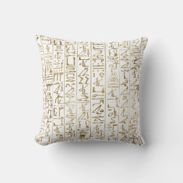 Guld & Vit Egyptisk Egypten Glam Modern Chic Kudde