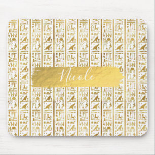 Guld & Vit Egyptisk Egypten Glam Modern Chic Musmatta