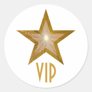 "Guld-" vit för klistermärke för stjärnaVIP-ru