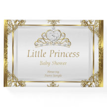 Guld Vit Pärla Prinsessa Baby Shower