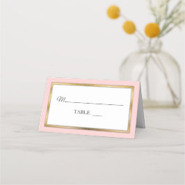  | Guld | Vita enkla platskort för Elegant Placeringskort