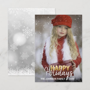 Guld Vitt Jul Nyår FOTO Inbjudningar