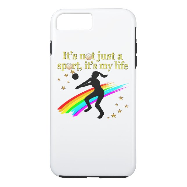 GULD VOLLEYBALL ÄR MIN LIVSMARK Case-Mate iPhone SKAL (Baksida)