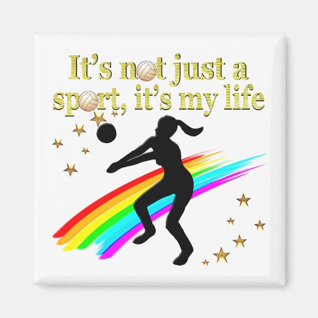 GULD VOLLEYBALL ÄR MIN LIVSMARK MAGNET (Framsidan)