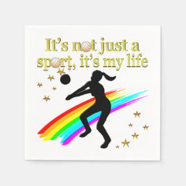 GULD VOLLEYBALL ÄR MIN LIVSMARK PAPPERSSERVETT