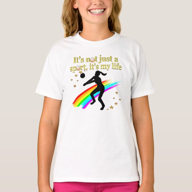 GULD VOLLEYBALL ÄR MIN LIVSMARK T-SHIRT (Framsida)