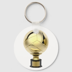 Guld- volleybolltrofé nyckelring