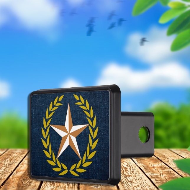 Guld WAN Texas Copper Star Hitch Cover Skydd För Dragkrok (Skapare uppladdad)