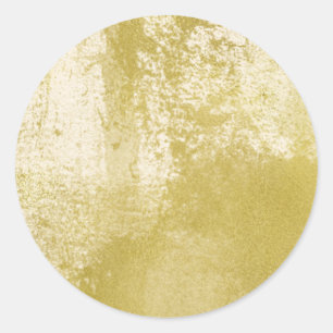 Guld Watercolor Runt Klistermärke