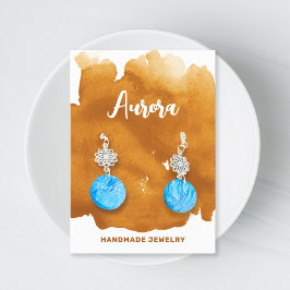 Guld Watercolor Tvättar handmålat moderjude Visitkort