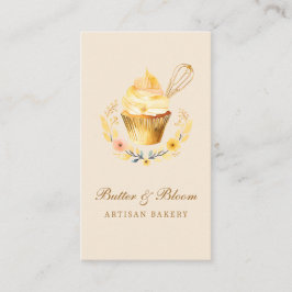 Guld Whisk & Cupcoa, Baker Bakery Chef Caterer Visitkort