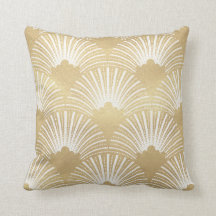 Guld & White Art-deco Mönster 23