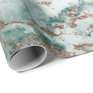 Guld White Cali Deep Grönt Marble Stone-penslar Presentpapper