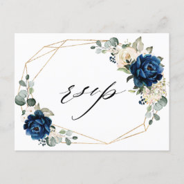 Guld White Champagne Ivory Geometric OSA Vykort