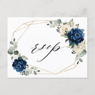 Guld White Champagne Ivory Geometric OSA Vykort