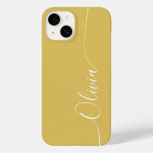 Guld White Elegant Calligraphy-skript Namn