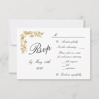 Guld White Elegant Glamous Bröllop OSA