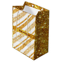 Guld White Glitter Boho Popular Rand Collection