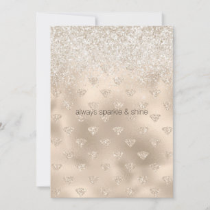 Guld White Glitz Glitter Diamonds