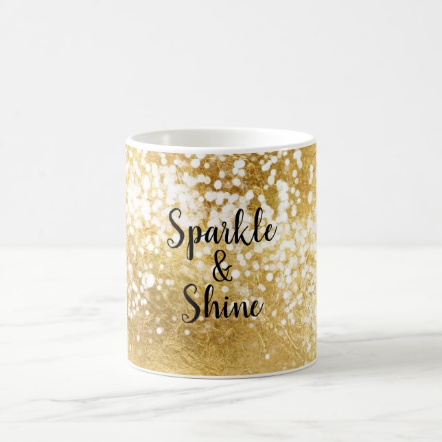 Guld White Gnistra Shine Kaffemugg (Center)