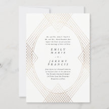 Guld White Oval Geometric Simple Modern Gatsby