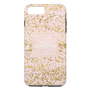 Guld White Rosa Confetti