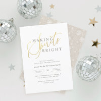 Guld & White Skapar Spirits Bright jul Party