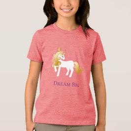 Guld White Unicorn Dream T Shirt