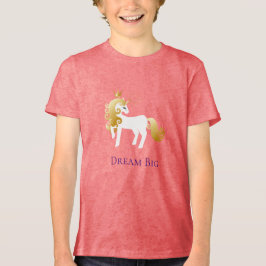 Guld White Unicorn Dream T Shirt