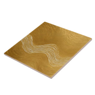Guld White Vintage Art Deco Trendig Collection Kakelplatta