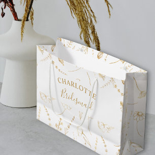 Guld Wildblomsketch Brudens sida Tack