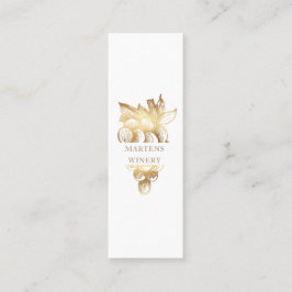 Guld Winery Elegant Sommelier Vin Maker Mini Visitkort