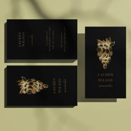 Guld Winery Winemaker Sommelier Elegant Visitkort