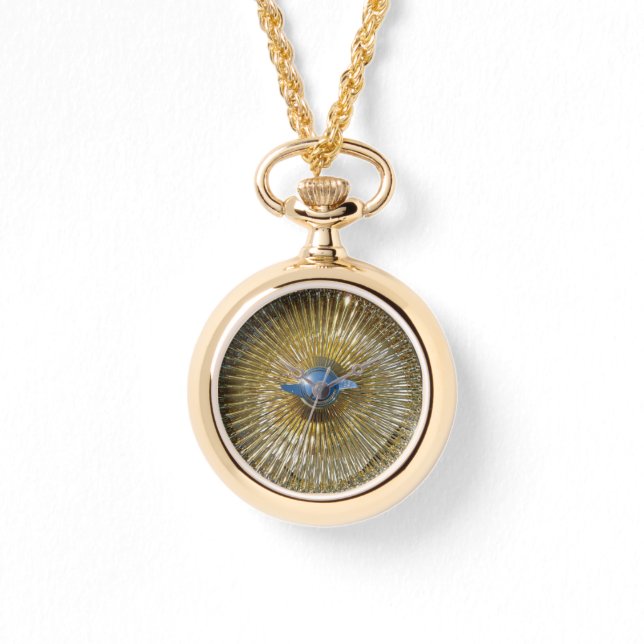 Guld Wire Hjul Lowrider Low Rider Rims Armbandsur (Framsida)