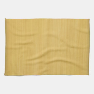 Guld Wood Grain Struktur Kökshandduk