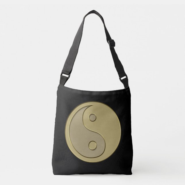 "guld" yin yang axelväska (Framsida)